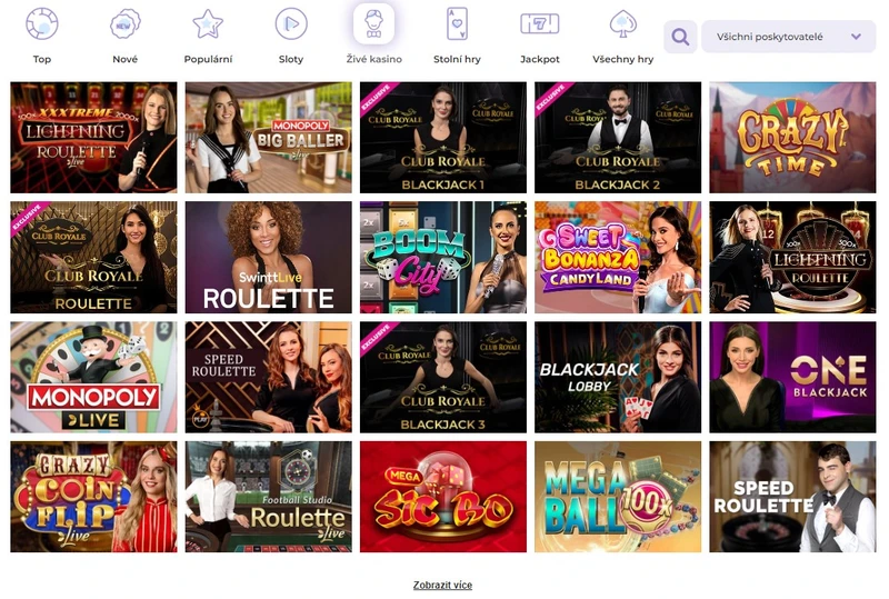 Živé casino v Alf Casino